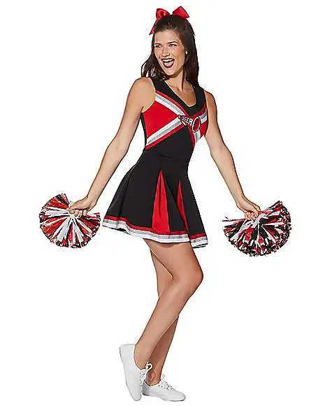 Spirit Halloween Adult Cheerleader Costume 3 Spirit Halloween Adult Cheerleader Costume