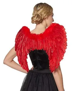 Spirit Halloween Red Feather Devil Wings