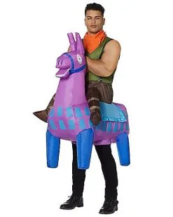 Spirit Halloween Adult Giddy Up Inflatable Costume - Fortnite