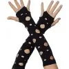 Spirit Halloween Tattered Black Arm Warmers -Spooky Costume Store 01446541 a