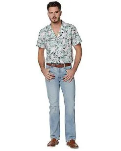 Spirit Halloween Hopper Button Down Shirt - Stranger Things -Spooky Costume Store 01450378 c