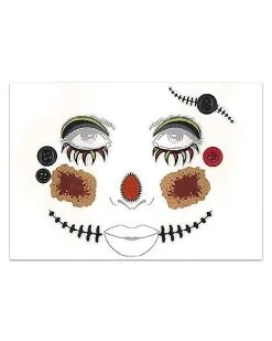 Spirit Halloween Scary Scarecrow Face Decal