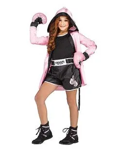 Spirit Halloween Kids Tough Girl Boxer Costume