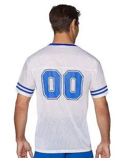 Spirit Halloween White Football Jersey 12 Spirit Halloween White Football Jersey -Spooky Costume Store 01454958 b