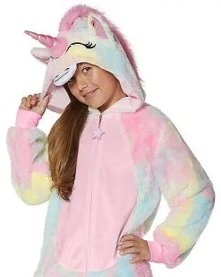 Spirit Halloween Kids Unicorn One-Piece Costume -Spooky Costume Store 01455484 c