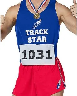 Spirit Halloween Adult Old School Track Suit -Spooky Costume Store 01457670 c