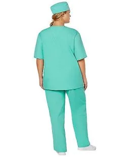 Spirit Halloween Adult ER Surgeon Plus Size Costume -Spooky Costume Store 01463249 e