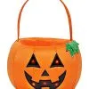 Spirit Halloween Light-Up Pumpkin Plush Treat Bucket -Spooky Costume Store 01466705 a