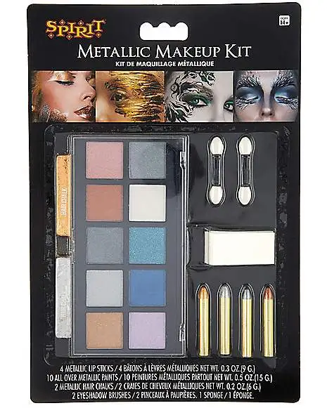 Spirit Halloween Metallic Makeup Kit 3 Spirit Halloween Metallic Makeup Kit