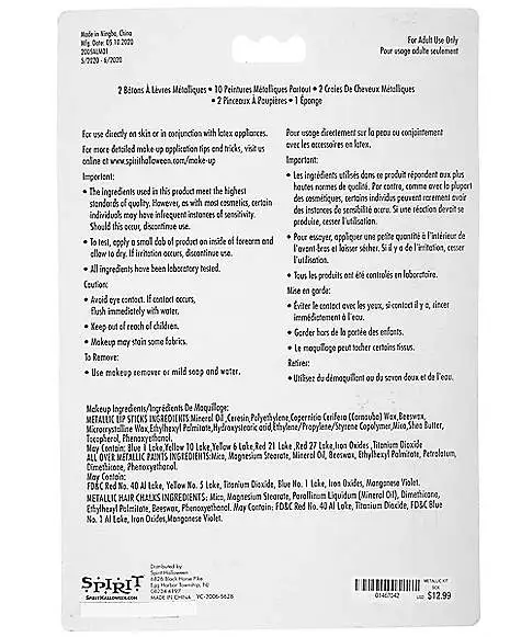 Spirit Halloween Metallic Makeup Kit 4 Spirit Halloween Metallic Makeup Kit - Image 2