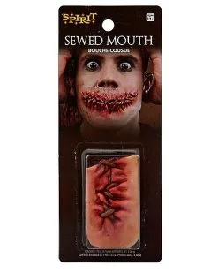 Spirit Halloween Sewn Mouth Appliance 7 Spirit Halloween Sewn Mouth Appliance -Spooky Costume Store 01467224 c