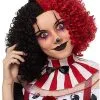 Spirit Halloween Red And Black Curly Wig -Spooky Costume Store 01467588 a