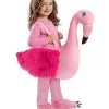 Spirit Halloween Toddler Faux Fur Flamingo Ride-Along Costume 2 Spirit Halloween Toddler Faux Fur Flamingo Ride-Along Costume -Spooky Costume Store 01468123 a
