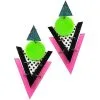 Spirit Halloween '80s Geometric Earrings -Spooky Costume Store 01470871 a