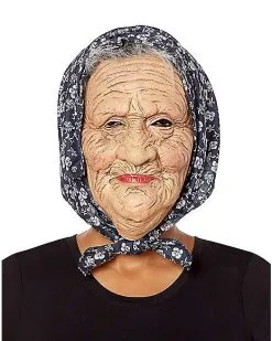 Spirit Halloween Grandma Half Mask
