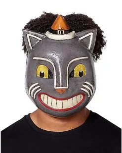 Spirit Halloween Vintage Cat Half Mask