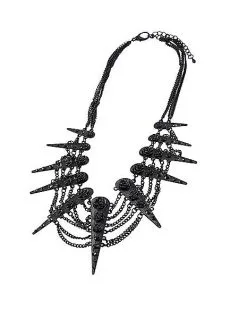 Spirit Halloween Black Chain Link Necklace