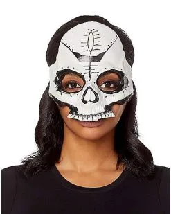 Spirit Halloween Witch Doctor Skull Half Mask