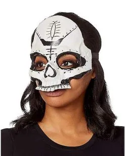 Spirit Halloween Witch Doctor Skull Half Mask 7 Spirit Halloween Witch Doctor Skull Half Mask -Spooky Costume Store 01473297 c