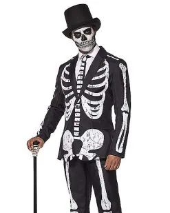 Spirit Halloween Adult Skeleton Suit -Spooky Costume Store 01473677 c