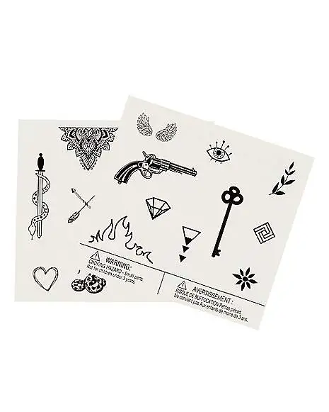 Spirit Halloween Mini Temporary Tattoos - 20 Pack 3 Spirit Halloween Mini Temporary Tattoos - 20 Pack