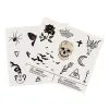 Spirit Halloween Gothic Temporary Tattoos -Spooky Costume Store 01473990 a