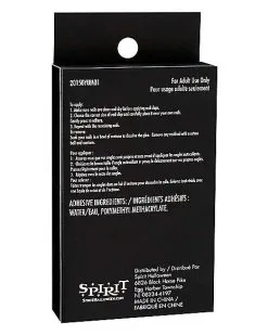 Spirit Halloween Red And Black Press On Nails -Spooky Costume Store 01474220 d