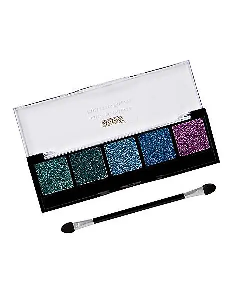 Spirit Halloween Cool Tones Glitter Makeup Palette 3 Spirit Halloween Cool Tones Glitter Makeup Palette