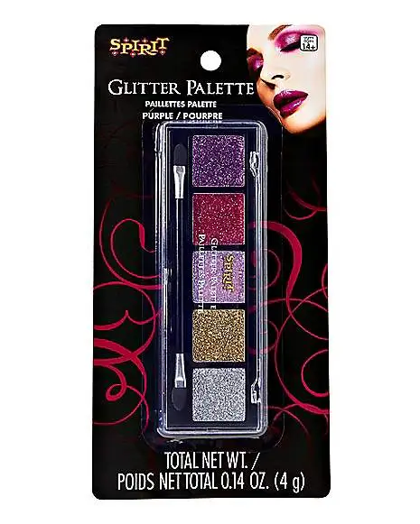 Spirit Halloween Purple Glitter Palette - 5 Count 5 Spirit Halloween Purple Glitter Palette - 5 Count - Image 3