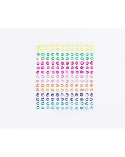 Spirit Halloween Neon Press On Gem Stones 180 Piece Set -Spooky Costume Store 01474568 c