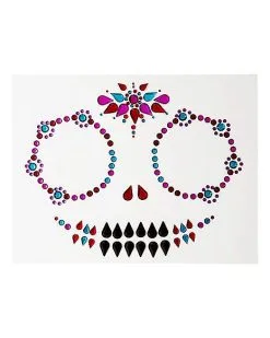 Spirit Halloween Sugar Skull Face Decal
