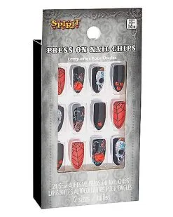 Spirit Halloween Day Of The Dead Press On Nails -Spooky Costume Store 01474873 c