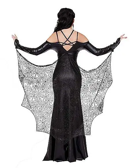 Spirit Halloween Adult Black Widow Dress Costume 4 Spirit Halloween Adult Black Widow Dress Costume - Image 2