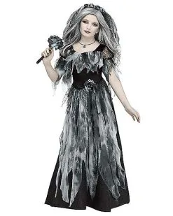 Spirit Halloween Kids Cemetery Bride Costume