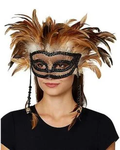 Spirit Halloween Witch Doctor Feather Eye Mask 7 Spirit Halloween Witch Doctor Feather Eye Mask -Spooky Costume Store 01478676 c