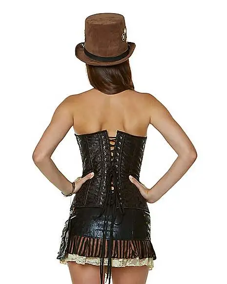 Spirit Halloween Applique Steampunk Corset 4 Spirit Halloween Applique Steampunk Corset - Image 2