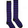 Spirit Halloween Black And Purple Striped Knee High Socks -Spooky Costume Store 01483510 a