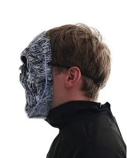 Spirit Halloween Light-Up EL Wire Wailing Spirit Half Mask -Spooky Costume Store 01488154 f