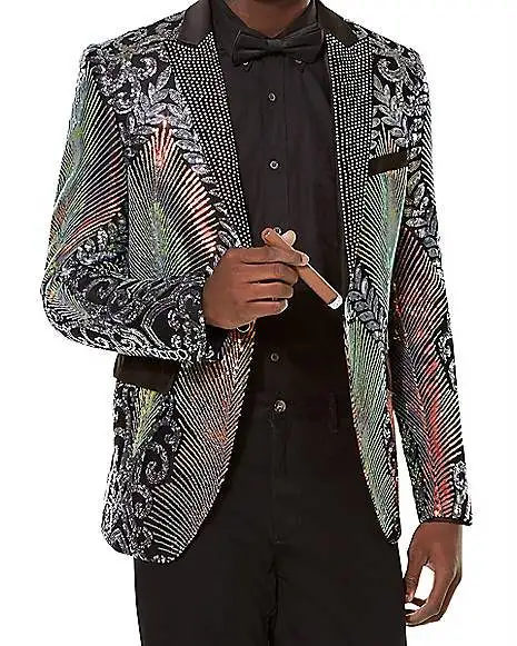Spirit Halloween Adult '20s Multicolored Jacket 5 Spirit Halloween Adult '20s Multicolored Jacket - Image 3