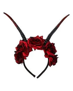 Spirit Halloween Devil Flower Headband -Spooky Costume Store 01489723 a