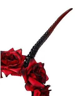 Spirit Halloween Devil Flower Headband -Spooky Costume Store 01489723 b