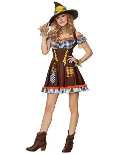 Spirit Halloween Adult Sunflower Scarecrow Costume
