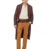 Spirit Halloween Adult Brown Trench Coat -Spooky Costume Store 01492552 a