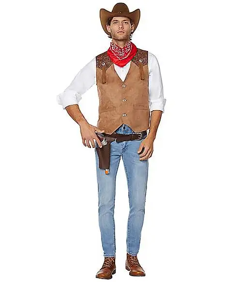 Spirit Halloween Adult Western Cowboy Plus Size Costume Kit 3 Spirit Halloween Adult Western Cowboy Plus Size Costume Kit