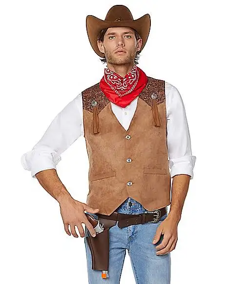 Spirit Halloween Adult Western Cowboy Plus Size Costume Kit 5 Spirit Halloween Adult Western Cowboy Plus Size Costume Kit - Image 3