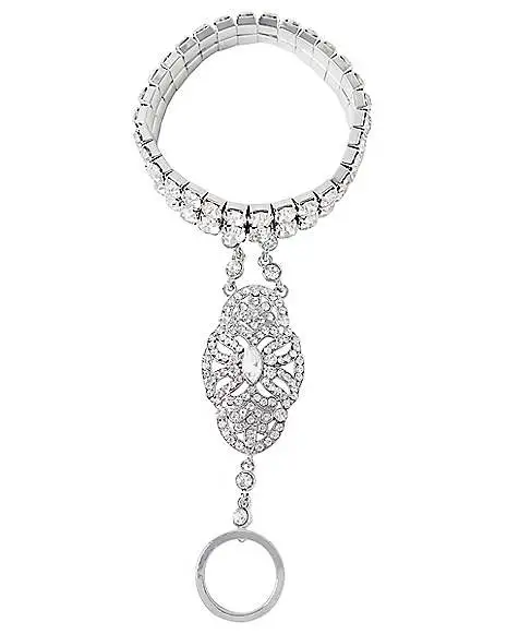 Spirit Halloween '20s Gem Hand Chain Bracelet 3 Spirit Halloween '20s Gem Hand Chain Bracelet