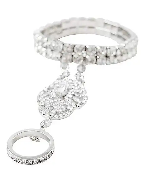 Spirit Halloween '20s Gem Hand Chain Bracelet 4 Spirit Halloween '20s Gem Hand Chain Bracelet - Image 2