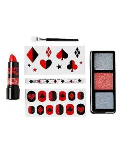 Spirit Halloween Harley Quinn Makeup Kit - DC Comics