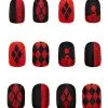 Spirit Halloween Kids Harley Quinn Press On Nails - DC Comics -Spooky Costume Store 01497734 a