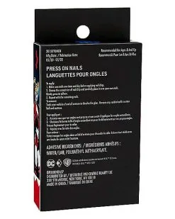 Spirit Halloween Kids Harley Quinn Press On Nails - DC Comics -Spooky Costume Store 01497734 d